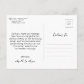 ダイヤモンド 結婚記念日 写真 感謝 ポストカード (裏面)