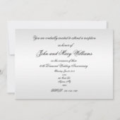 ダイヤモンド 結婚記念日 招待状カード 招待状 (裏面)