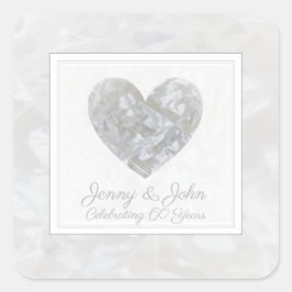 ダイヤモンド 結婚60周年 ハート スクエアシール