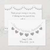 ダイヤモンド 結婚60周年 吹き流し 誕生日カード サンキューカード (正面/裏面)