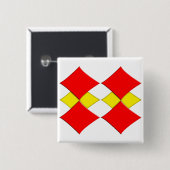 ダイヤモンド 缶バッジ (正面&裏面)