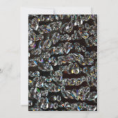 ダイヤモンド - 輝くプロムの招待状 招待状 (裏面)