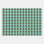 ダイヤモンド&金ゴールドグリッドトリオIII ラッピングペーパーシート (正面3)