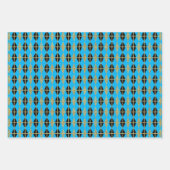 ダイヤモンド&金ゴールドグリッドトリオIV ラッピングペーパーシート (正面3)