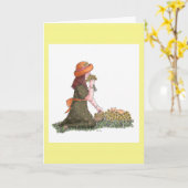 ダイヤモンド–4月誕生日 カード (黄色い花)