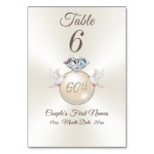 ダイヤモンド 60周年 テーブル ナンバー カード (裏面)
