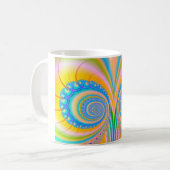 ダイヤモンドFractal by Shirley Taylor コーヒーマグカップ (正面左)