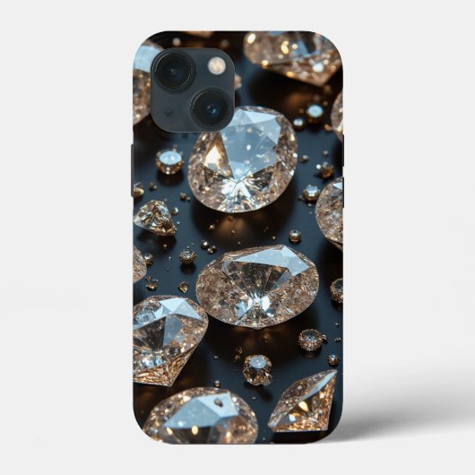 ダイヤモンドiPhoneケースはダイヤモンド実在ラグジュアリーに見える Case-Mate iPhoneケース (裏面)