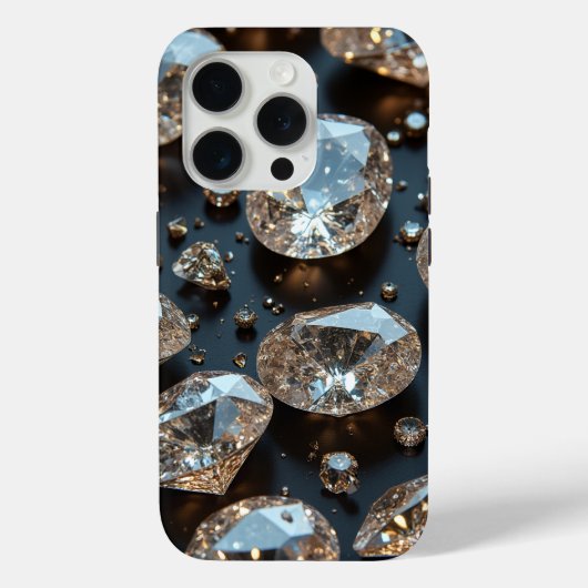 ダイヤモンドiPhoneケースはダイヤモンド実在ラグジュアリーに見える Case-Mate iPhoneケース (裏面)