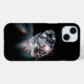 ダイヤモンドiPhone 15ケース - スワイプするたびに輝き Case-Mate iPhoneケース (裏面 (横))