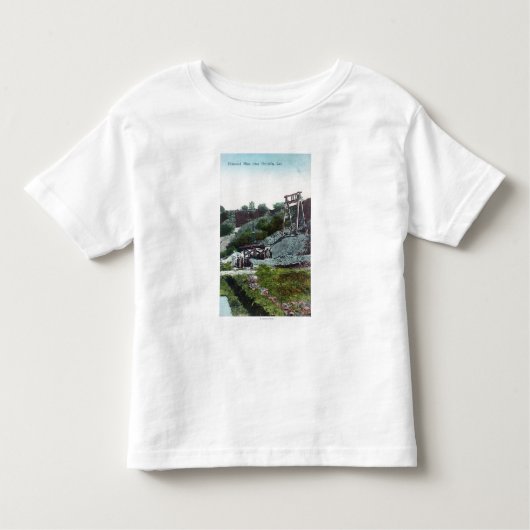ダイヤモンドMineOroville、カリフォルニアの眺め トドラーTシャツ (正面)