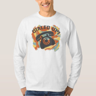 ダイヤルアップ、面白い古い電話 Tシャツ