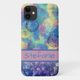 ダイヤルカラフル、花、ブロークライト iPhone 11 ケース