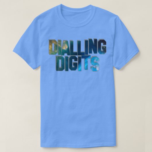 ダイヤル番号 Tシャツ (デザイン正面)