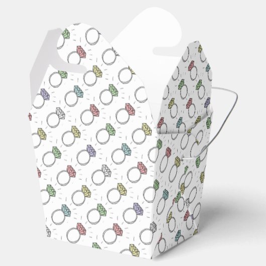 ダイヤ図解入りの、写真付きのモンドリングや輪 フェイバーボックス (オープン)