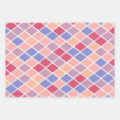 ダイヤ数々のモンドの形 ラッピングペーパーシート (正面2)