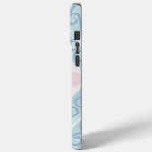 ダイヤ柄ブルーパターン Case-Mate iPhoneケース (裏面 / 左)