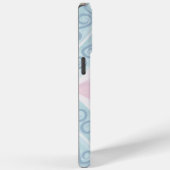 ダイヤ柄ブルーパターン Case-Mate iPhoneケース (裏面 / 右)