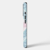 ダイヤ柄ブルーパターン Case-Mate iPhoneケース (裏面 / 左)