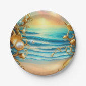 ダイヤ素晴らしモンドと真珠の海 ペーパープレート (正面)