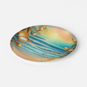 ダイヤ素晴らしモンドと真珠の海 ペーパープレート (アングル)