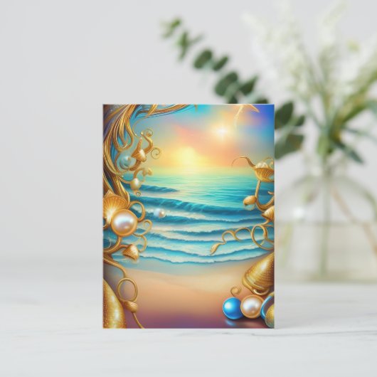 ダイヤ素晴らしモンドと真珠の海 ポストカード (スタンド正面)