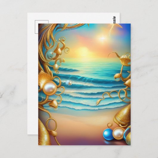 ダイヤ素晴らしモンドと真珠の海 ポストカード (正面/裏面)