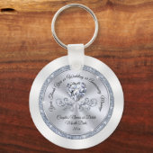 ダイヤ素晴らしモンドハート、結婚披露宴 キーホルダー (正面)