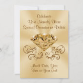 ダイヤ素晴らしモンド招待状パーソナライズされた 招待状 (正面)