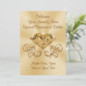 ダイヤ素晴らしモンド招待状パーソナライズされた 招待状 (スタンド正面)