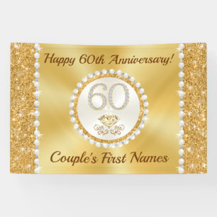 ダイヤ素晴らしモンド、60周年結婚バナー 横断幕