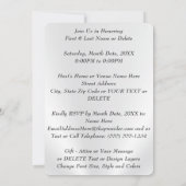 ダイヤ素晴らしモンド、75番目の誕生日招待状カード 招待状 (裏面)