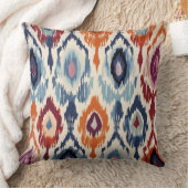 ダイヤ素朴モンドイカットパターン クッション (ブランケット)