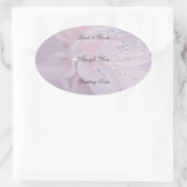 ダイヤ結婚モンドありがとう 楕円形シール (バッグ)