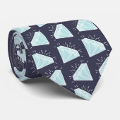 ダイヤ結婚モンドの創立60周年 ネクタイ (ロール)