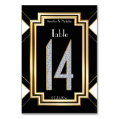 ダイヤ結婚モンドアールデコ表番号14 テーブルナンバー (裏面)