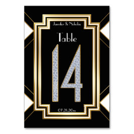 ダイヤ結婚モンドアールデコ表番号14 テーブルナンバー