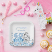 ダイヤ結婚モンド記念日 ペーパープレート (パーティー)