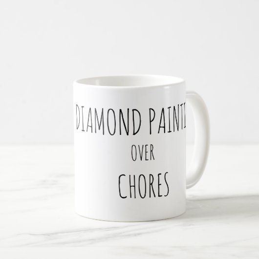 ダイヤ絵を描モンドの雑用 コーヒーマグカップ (正面右)