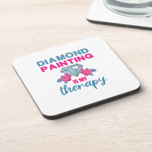 ダイヤ絵画モンドは私のセラピー コースター (左側)