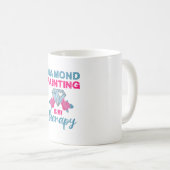 ダイヤ絵画モンドは私のセラピー コーヒーマグカップ (正面右)