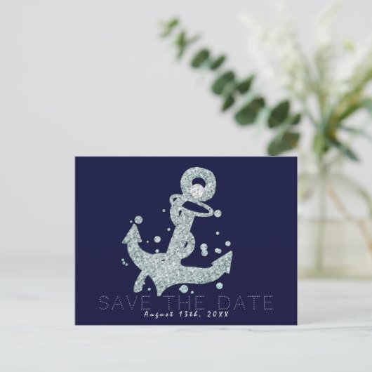 ダイヤ航海のモンドいかりきらきら光るグラム日付を保存 案内ポストカード (スタンド正面)