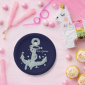 ダイヤ航海のモンドいかりグきらきら光るラムビーチパーティー ペーパープレート (パーティー)