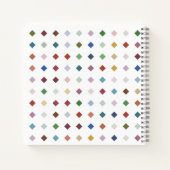 ダイヤ芸術的モンド幾何文様文房具デザイン ノートブック (裏面)