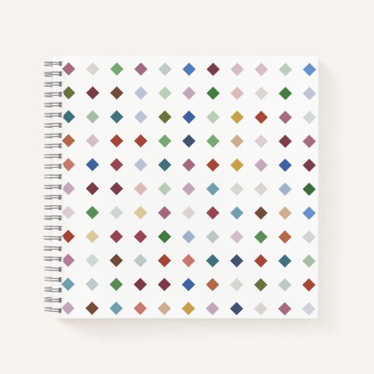 ダイヤ芸術的モンド幾何文様文房具デザイン ノートブック (正面)