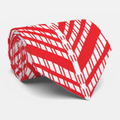 ダイヤ赤と白モンド模様の背景 ネクタイ (ロール)