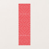 ダイヤ赤と白モンド模様の背景 名刺 (外部フラット)