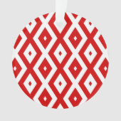 ダイヤ赤と白ン オーナメント (正面)