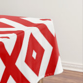 ダイヤ赤と白ン テーブルクロス (インサイチュ)