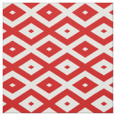 ダイヤ赤と白ン ファブリック (見本)